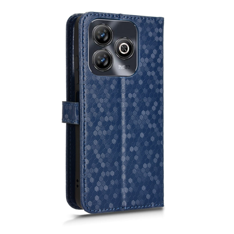 For ZTE Blade A75 Honeycomb Dot Texture Leather Phone Case