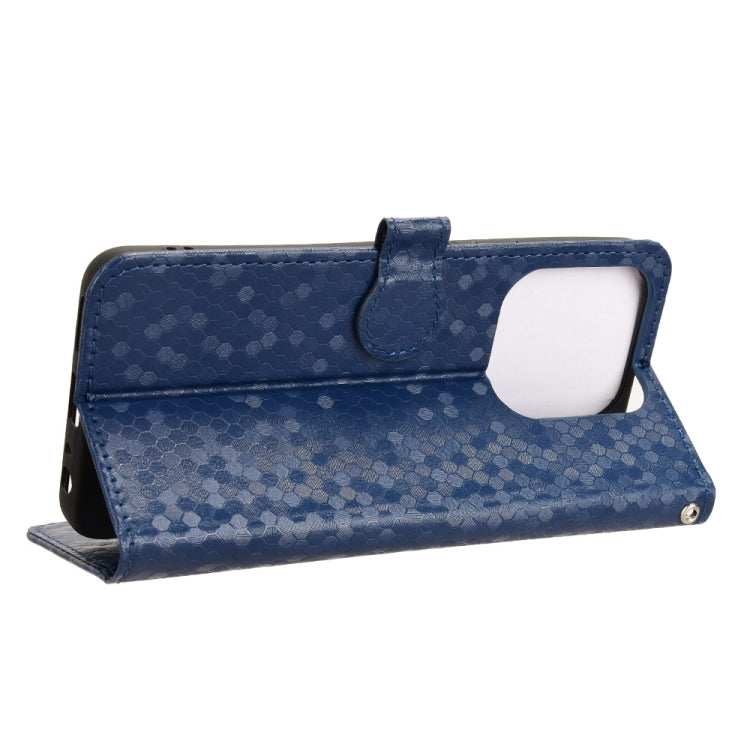 For ZTE Blade A75 Honeycomb Dot Texture Leather Phone Case