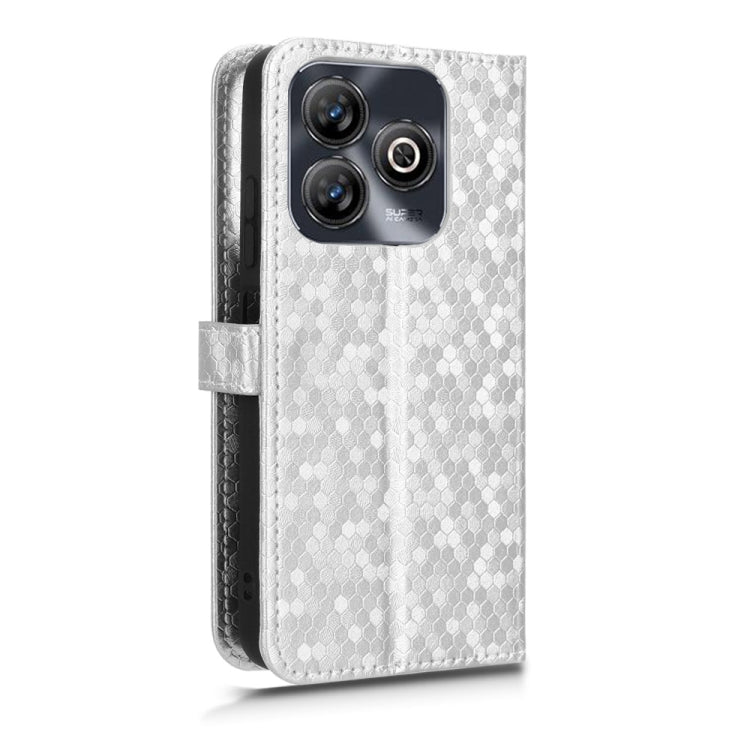 For ZTE Blade A75 Honeycomb Dot Texture Leather Phone Case