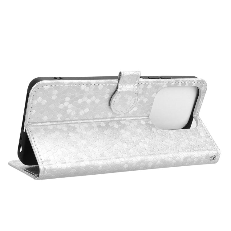 For ZTE Blade A75 Honeycomb Dot Texture Leather Phone Case