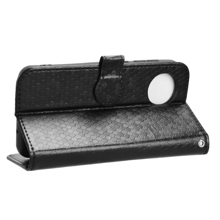 For ZTE Blade A35 Lite / A35 Core Honeycomb Dot Texture Leather Phone Case