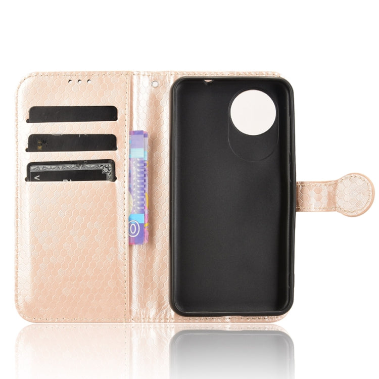 For ZTE Blade A35 Lite / A35 Core Honeycomb Dot Texture Leather Phone Case