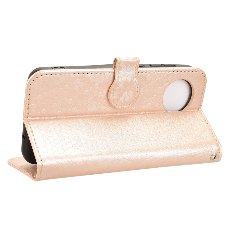 For ZTE Blade A35 Lite / A35 Core Honeycomb Dot Texture Leather Phone Case