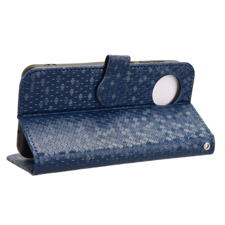 For ZTE Blade A35 Lite / A35 Core Honeycomb Dot Texture Leather Phone Case