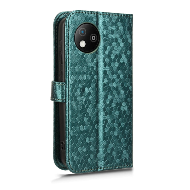 For ZTE Blade A35 Lite / A35 Core Honeycomb Dot Texture Leather Phone Case
