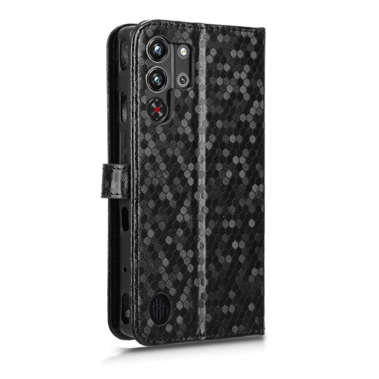 For ZTE nubia Red Magic 10 Pro Honeycomb Dot Texture Leather Phone Case