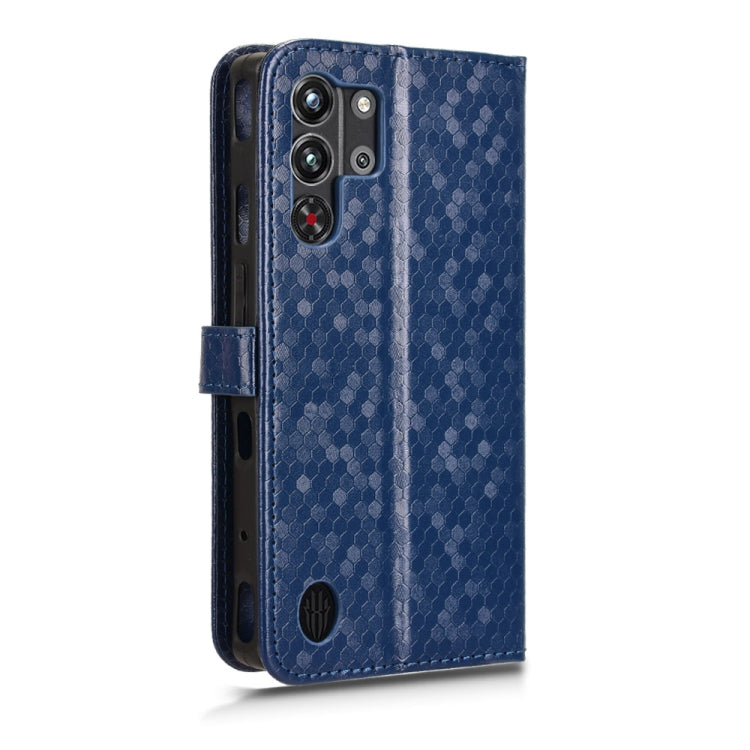 For ZTE nubia Red Magic 10 Pro Honeycomb Dot Texture Leather Phone Case