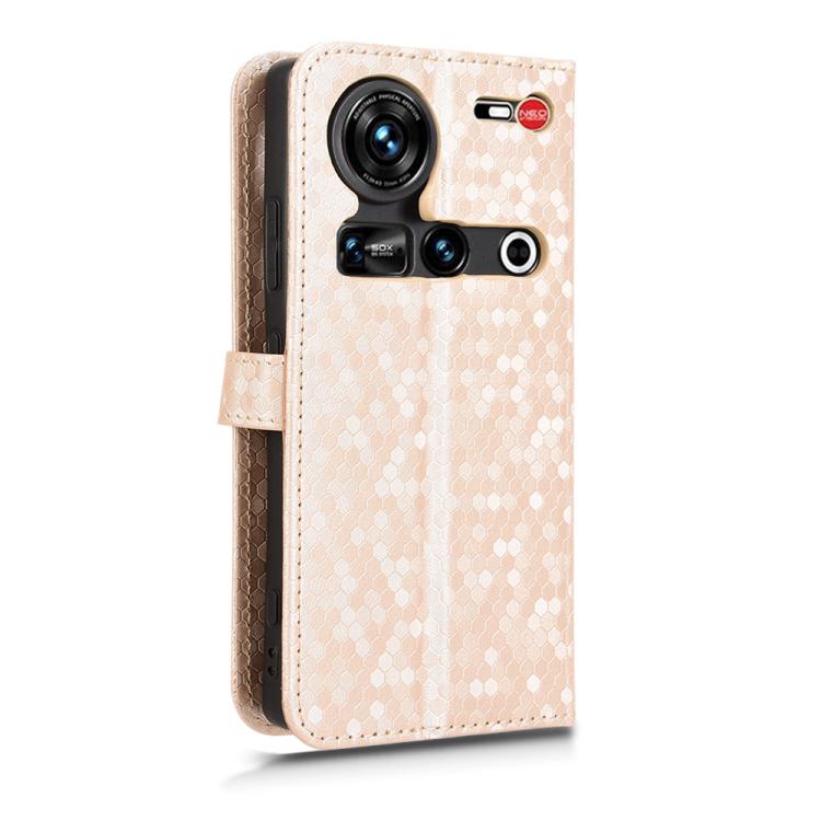 For ZTE nubia Z70 Ultra Honeycomb Dot Texture Leather Phone Case