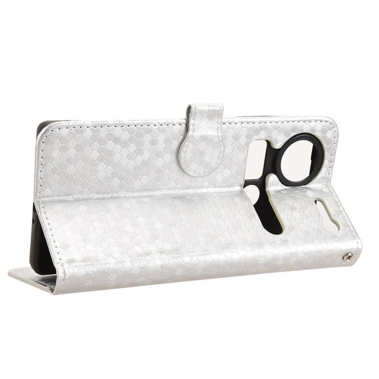 For ZTE nubia Z70 Ultra Honeycomb Dot Texture Leather Phone Case