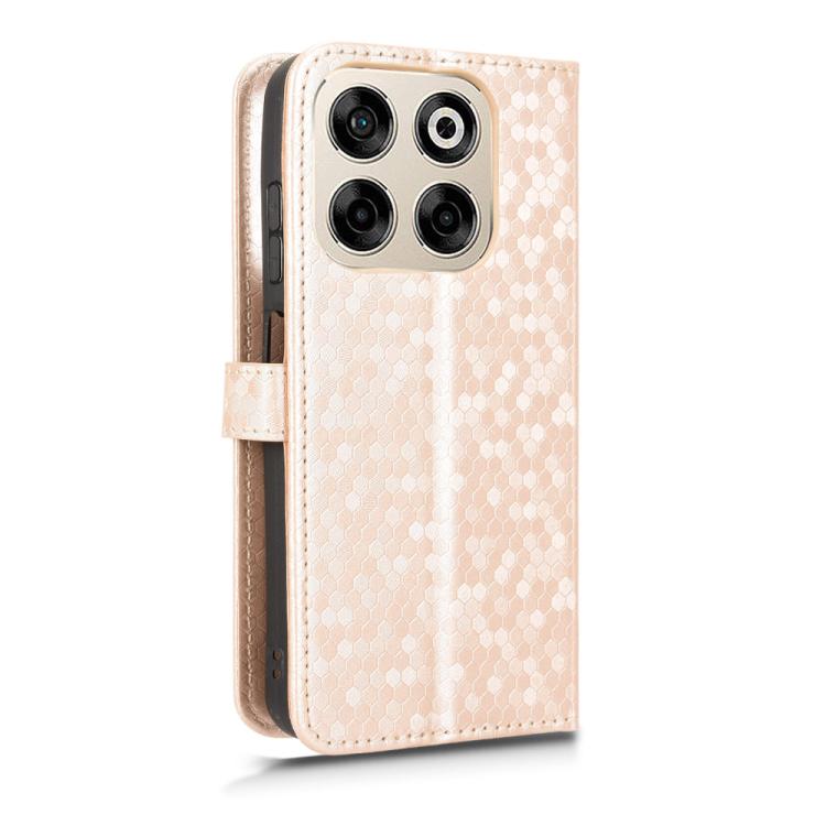 For ZTE Blade V70 Honeycomb Dot Texture Leather Phone Case