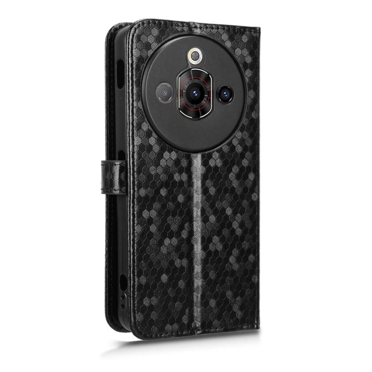 For ZTE Nubia Focus Pro 5G Honeycomb Dot Texture Leather Phone Case