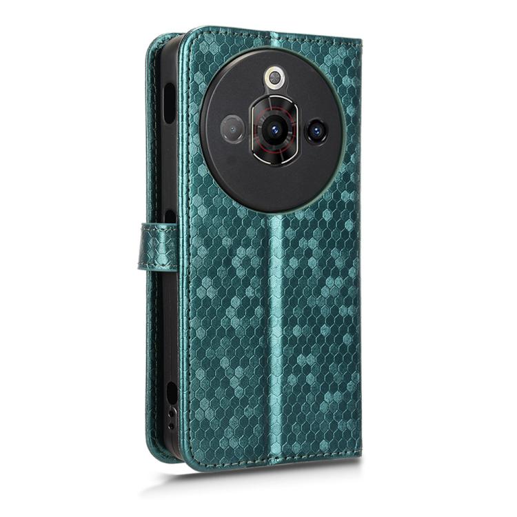For ZTE Nubia Focus Pro 5G Honeycomb Dot Texture Leather Phone Case