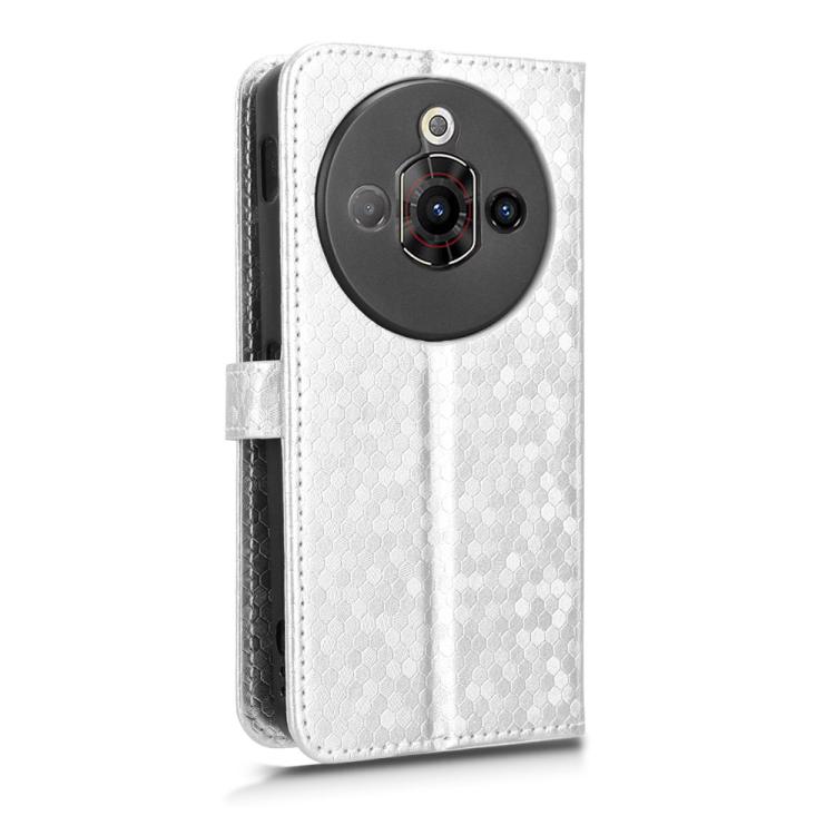 For ZTE Nubia Focus Pro 5G Honeycomb Dot Texture Leather Phone Case