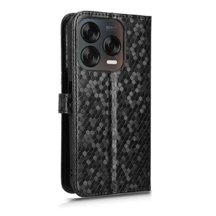 For ZTE Blade V70 Design 4G / V70 Vita Honeycomb Dot Texture Leather Phone Case
