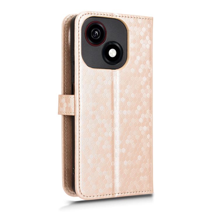 For ZTE Blade A35e / Z2466 Honeycomb Dot Texture Leather Phone Case