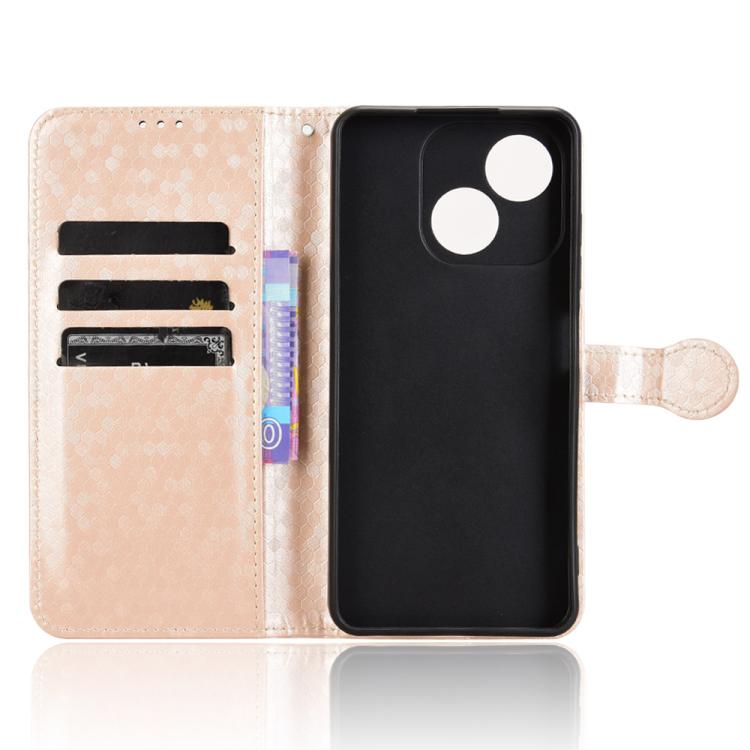 For ZTE Blade A35e / Z2466 Honeycomb Dot Texture Leather Phone Case