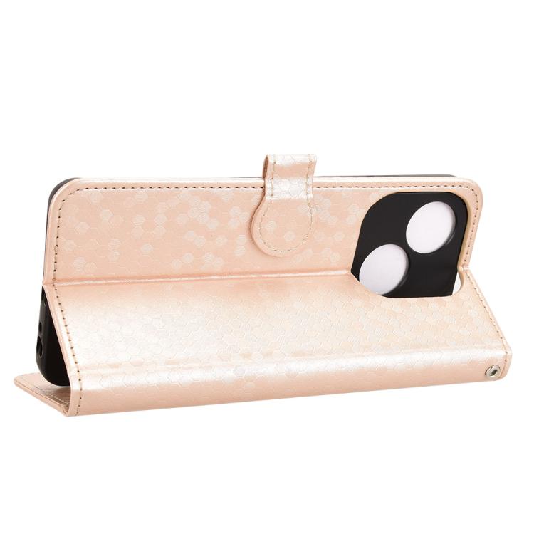For ZTE Blade A35e / Z2466 Honeycomb Dot Texture Leather Phone Case