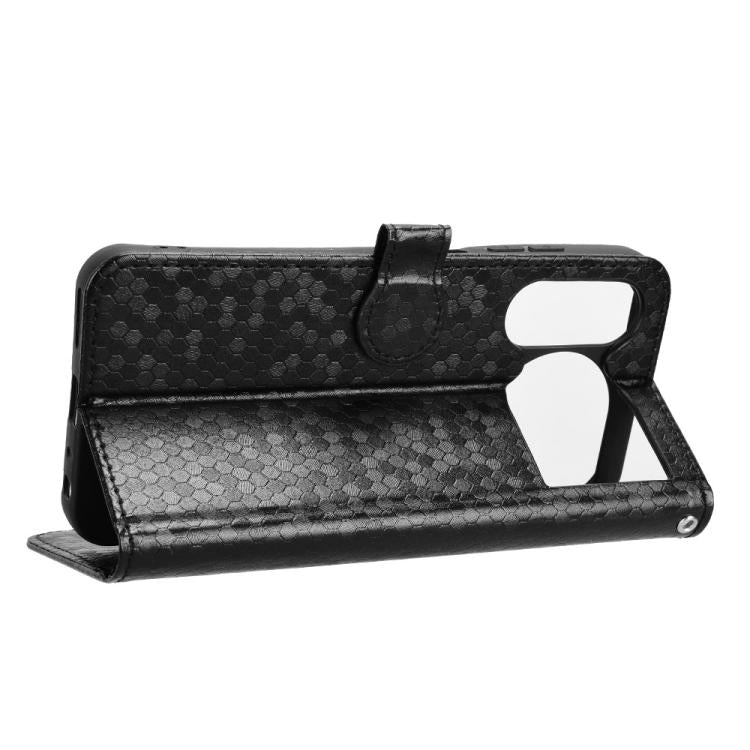 For ZTE nubia Music 2 Honeycomb Dot Texture Leather Phone Case