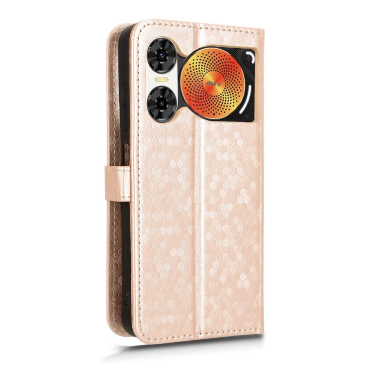For ZTE nubia Music 2 Honeycomb Dot Texture Leather Phone Case