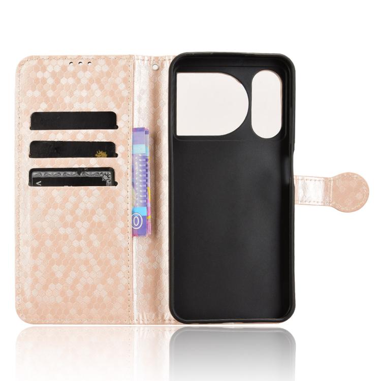 For ZTE nubia Music 2 Honeycomb Dot Texture Leather Phone Case