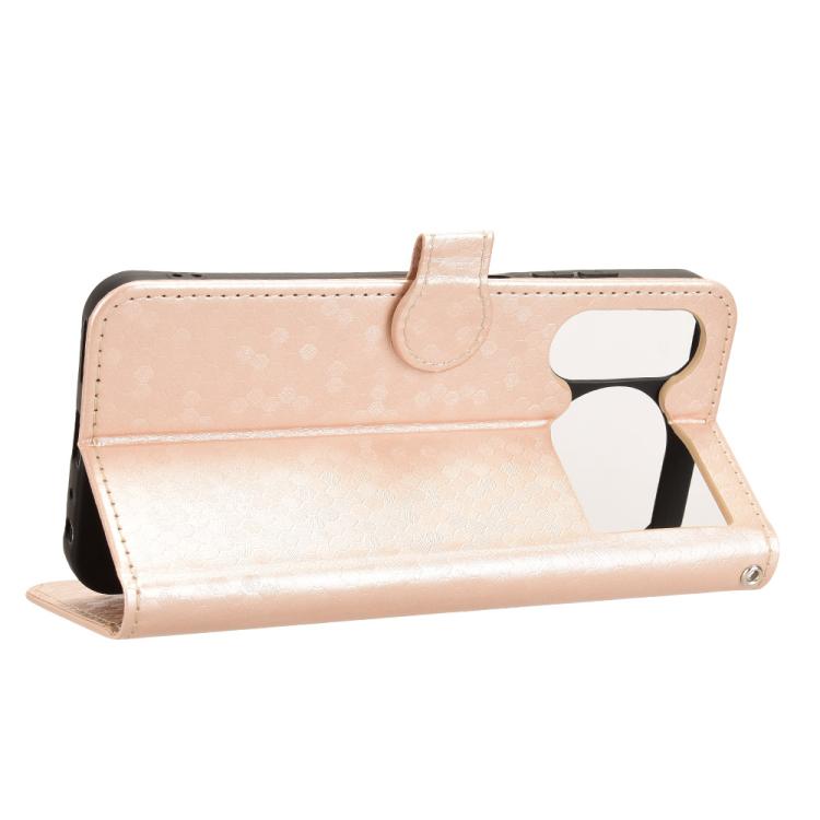 For ZTE nubia Music 2 Honeycomb Dot Texture Leather Phone Case