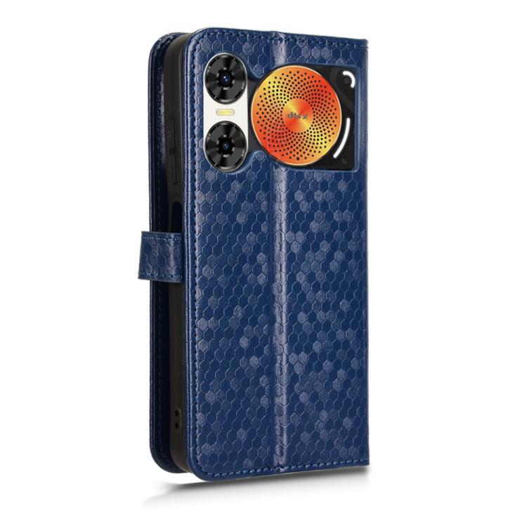 For ZTE nubia Music 2 Honeycomb Dot Texture Leather Phone Case