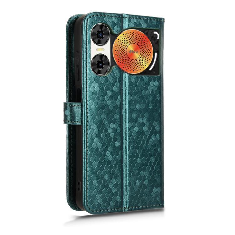 For ZTE nubia Music 2 Honeycomb Dot Texture Leather Phone Case