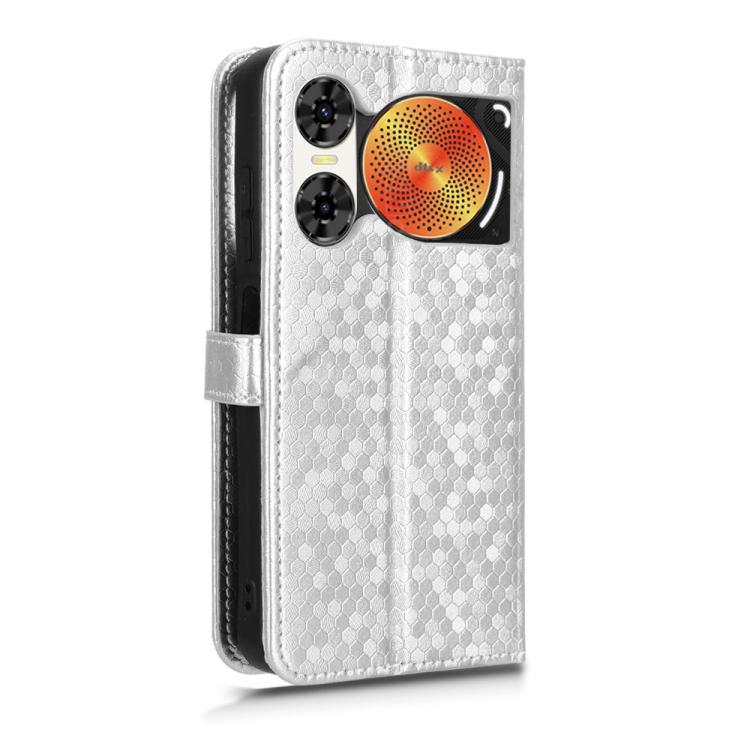 For ZTE nubia Music 2 Honeycomb Dot Texture Leather Phone Case