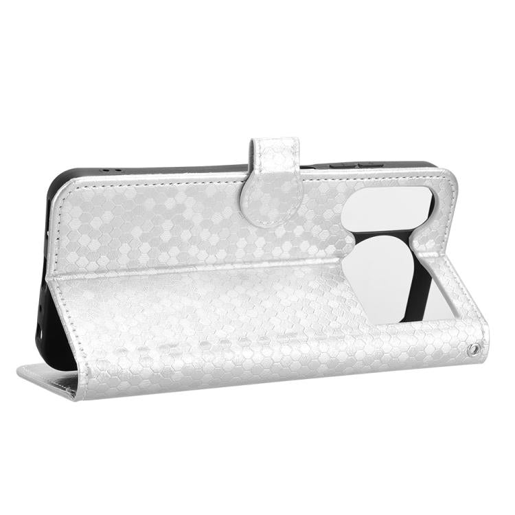 For ZTE nubia Music 2 Honeycomb Dot Texture Leather Phone Case