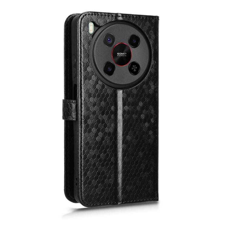 For ZTE Blade V70 Max Honeycomb Dot Texture Leather Phone Case
