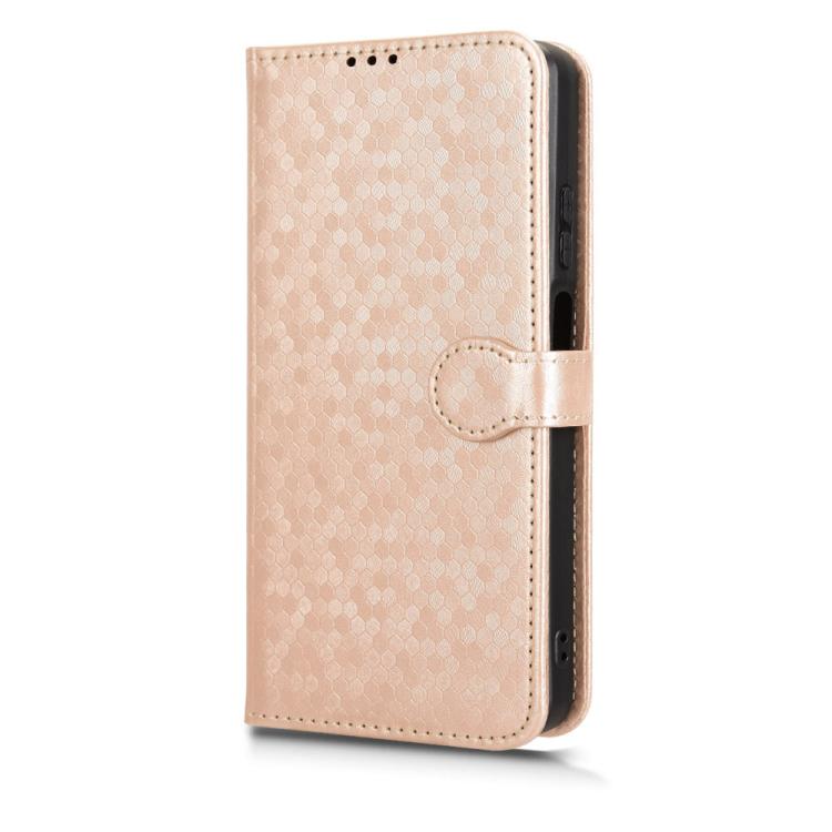 For ZTE Blade V70 Max Honeycomb Dot Texture Leather Phone Case