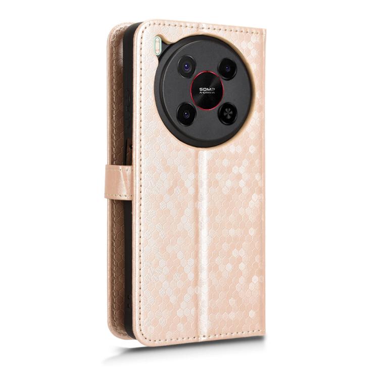 For ZTE Blade V70 Max Honeycomb Dot Texture Leather Phone Case