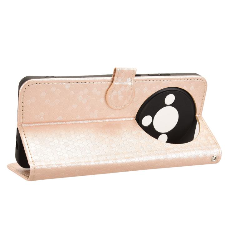 For ZTE Blade A76 5G Honeycomb Dot Texture Leather Phone Case