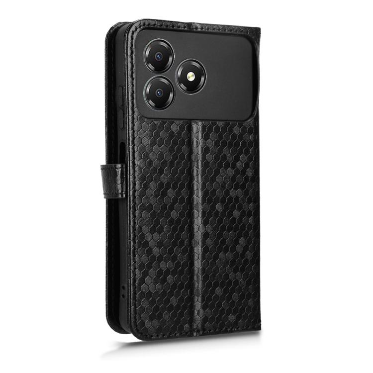 For ZTE Blade A36 4G Honeycomb Dot Texture Leather Phone Case