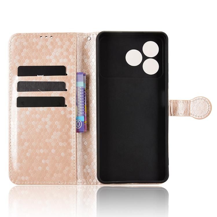 For ZTE Blade A36 4G Honeycomb Dot Texture Leather Phone Case
