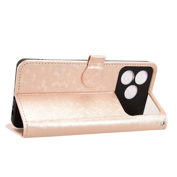 For ZTE Blade A36 4G Honeycomb Dot Texture Leather Phone Case