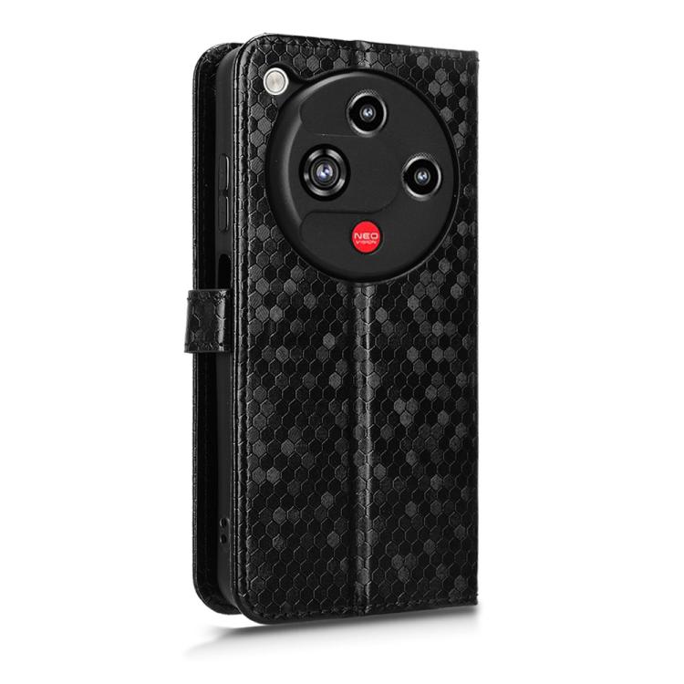 For ZTE nubia Focus 2 5G Honeycomb Dot Texture Leather Phone Case