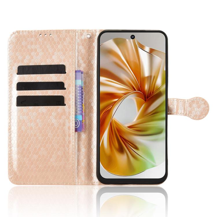 For ZTE nubia Focus 2 5G Honeycomb Dot Texture Leather Phone Case