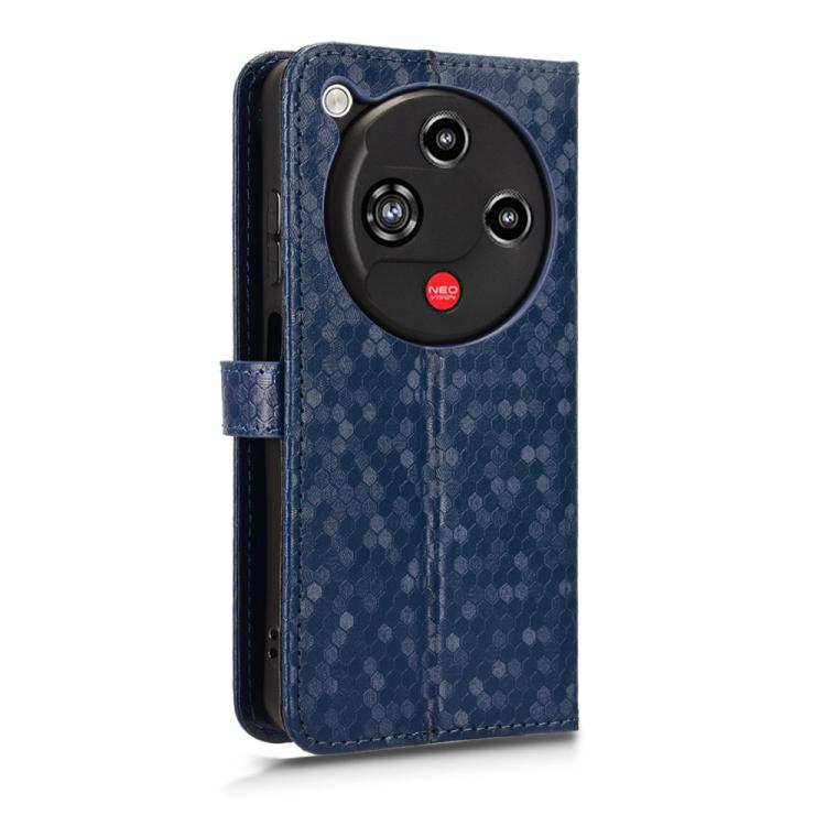 For ZTE nubia Focus 2 5G Honeycomb Dot Texture Leather Phone Case
