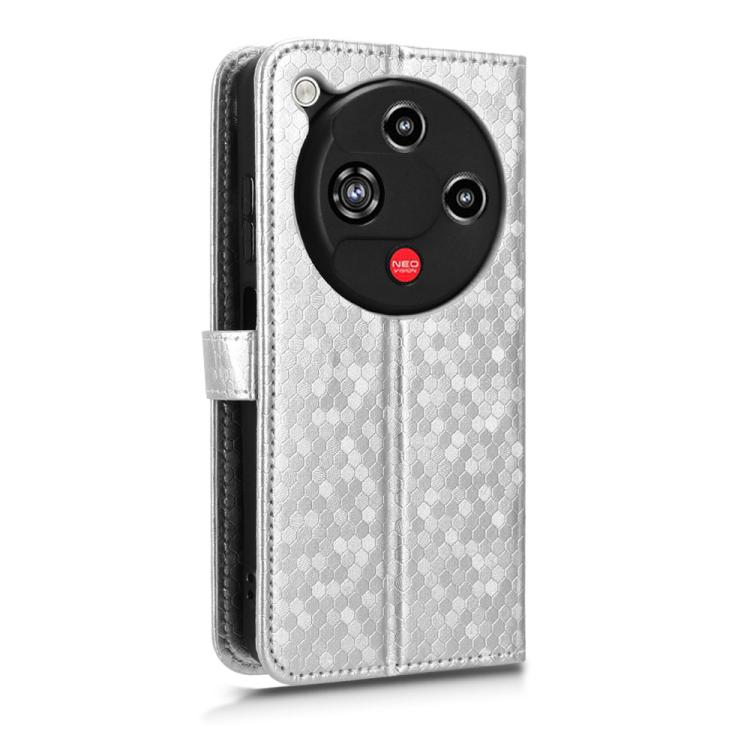 For ZTE nubia Focus 2 5G Honeycomb Dot Texture Leather Phone Case