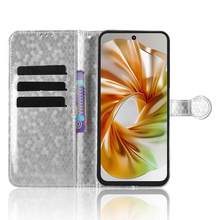 For ZTE nubia Focus 2 5G Honeycomb Dot Texture Leather Phone Case
