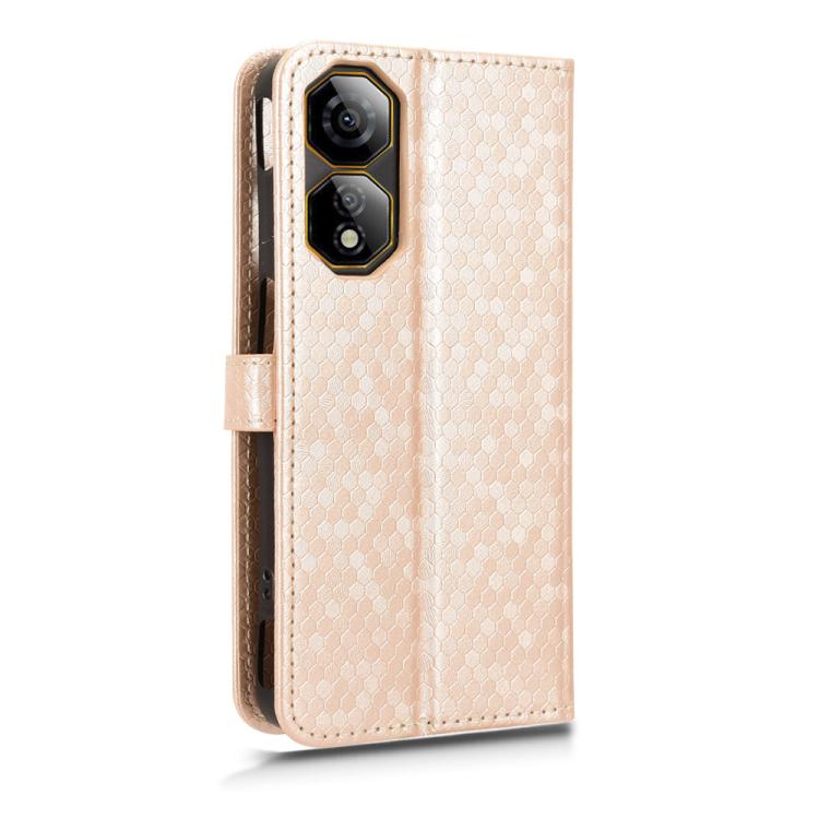 For ZTE nubia Neo 2 Honeycomb Dot Texture Leather Phone Case