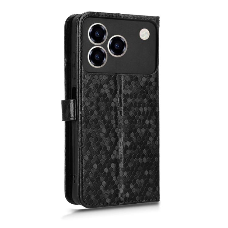 For ZTE Blade A76 4G Honeycomb Dot Texture Leather Phone Case