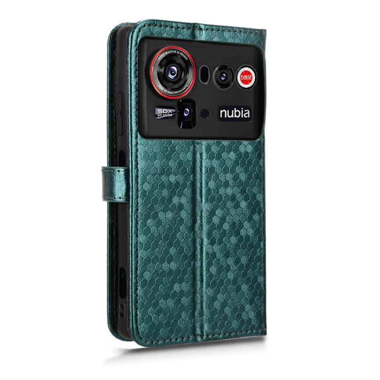 For ZTE nubia Z80 Ultra Honeycomb Dot Texture Leather Phone Case