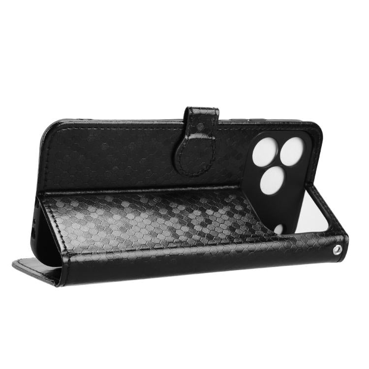 For ZTE nubia V80 Design Honeycomb Dot Texture Leather Phone Case