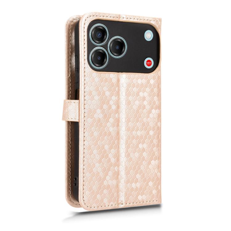 For ZTE nubia V80 Design Honeycomb Dot Texture Leather Phone Case