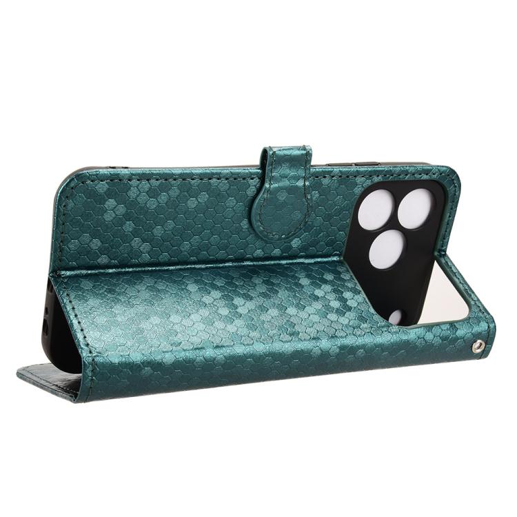 For ZTE nubia V80 Design Honeycomb Dot Texture Leather Phone Case