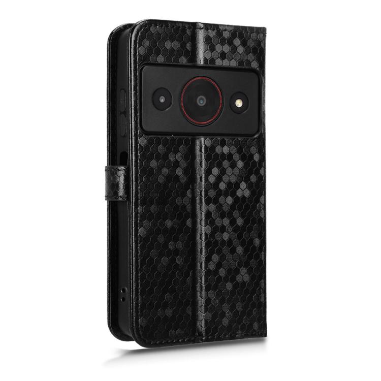 For ZTE A75 Pro / Telstra T-Elite 5G Honeycomb Dot Texture Leather Phone Case