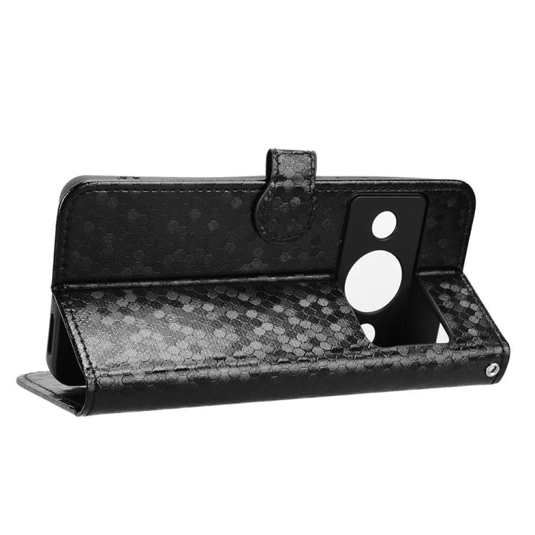 For ZTE A75 Pro / Telstra T-Elite 5G Honeycomb Dot Texture Leather Phone Case