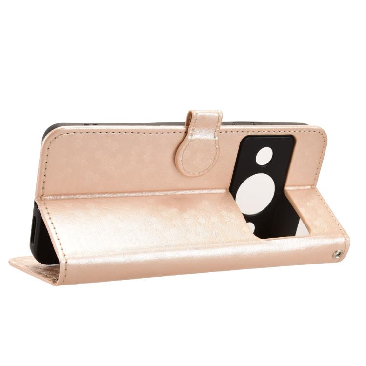 For ZTE A75 Pro / Telstra T-Elite 5G Honeycomb Dot Texture Leather Phone Case